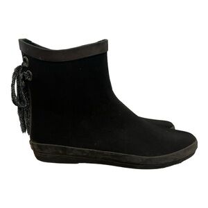 Henry Ferrera Women's Ankle Boots Rain Snow Size 8 Black